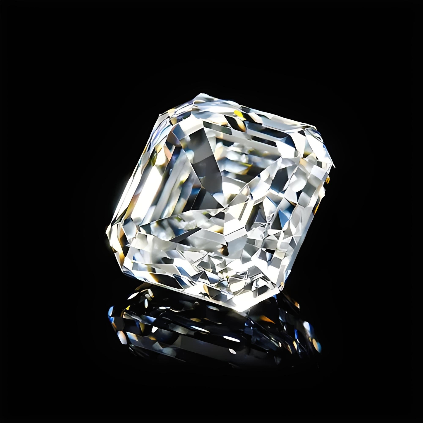 Lab-grown diamond, Asscher 2EX cut, IGI certificate