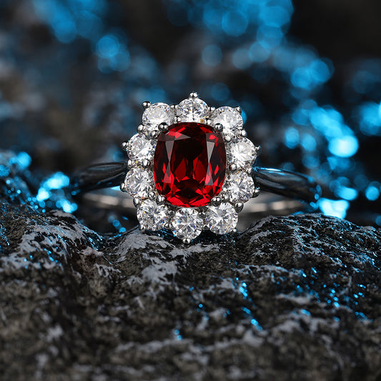 Laboratory grown  ruby ring,main stone 1.14CT,9K gold ring setting